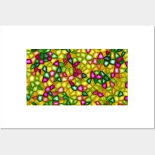 Multicolored Mosaic Pattern Posters and Art